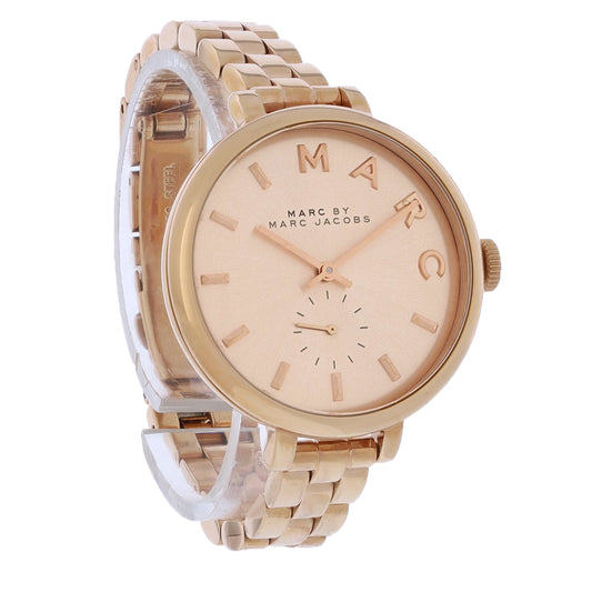 Marc Jacobs Sally Ladies Rose Gold PVD Stainless Quartz Watch MBM3364