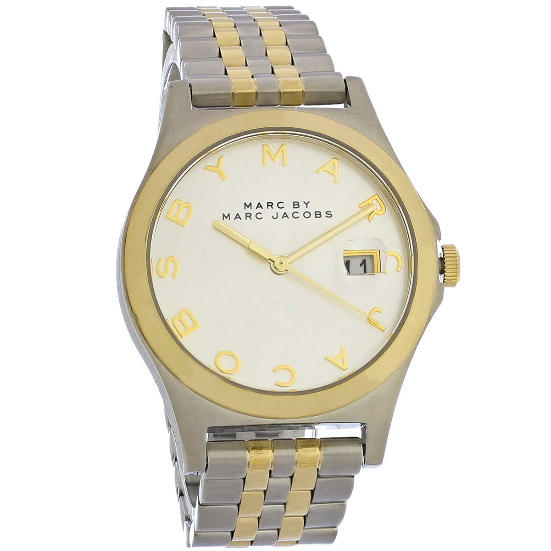Marc Jacobs The Slim Series Ladies Two Tone Stainless Quartz Watch MBM3319
