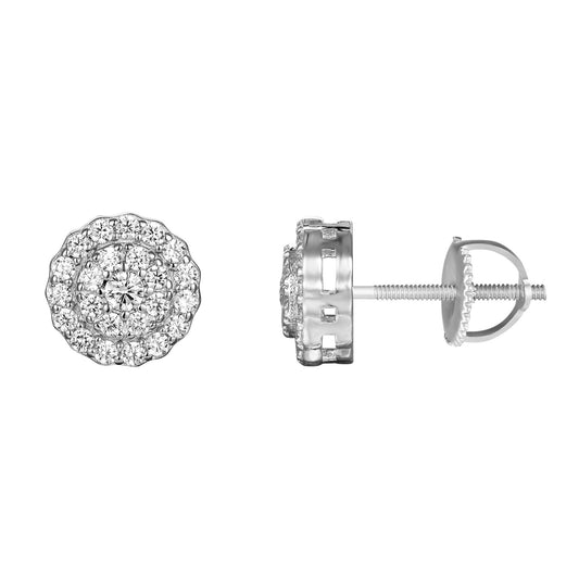 S.Silver Round Earrings RP