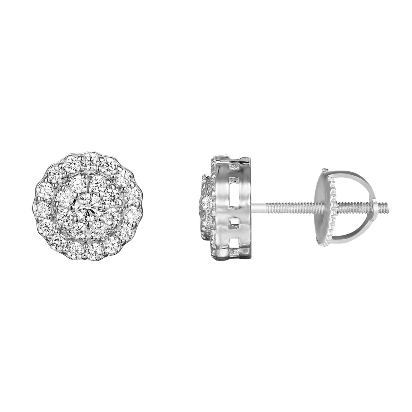 S.Silver Round Earrings RP